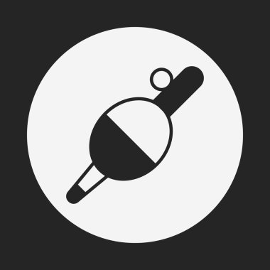 Balıkçılık yem simgesini