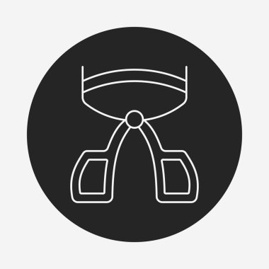 Kirpik kıvırıcı satırı simgesi