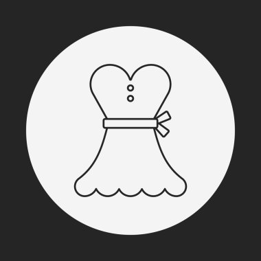 elbise satırı simgesi