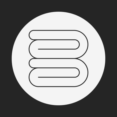 havlu satırı simgesi