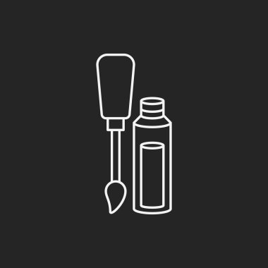 Tırnak cilası çizgisi simgesi