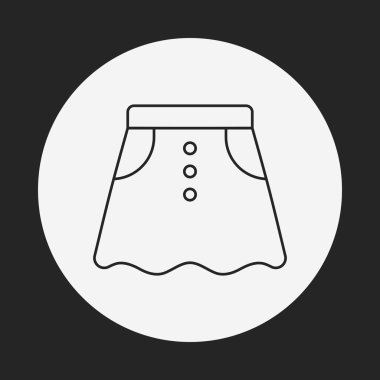 etek satırı simgesi