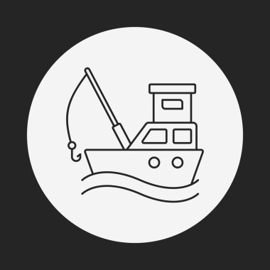 Balıkçı teknesi simgesi