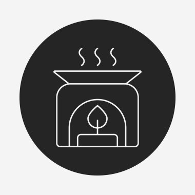 Temel yağ çizgisi simgesi