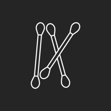 Pamuk temizleme bezi satırı simgesi