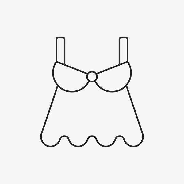Dress line icon — Stock Vector
