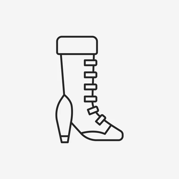 Cipő vonal ikon — Stock Vector