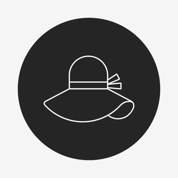 Şapka satırı simgesi — Stok Vektör