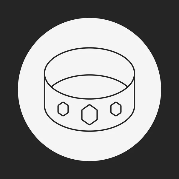 Bracelets ligne icône — Image vectorielle