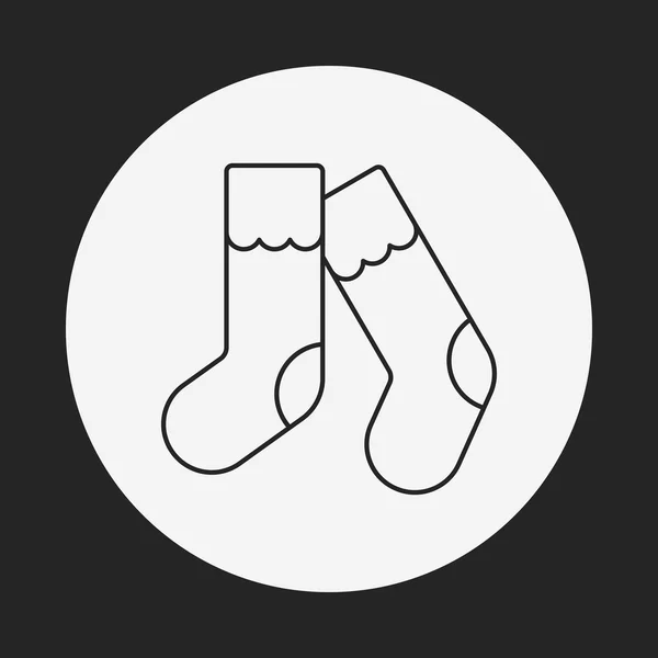 Schuhe Linie Symbol — Stockvektor