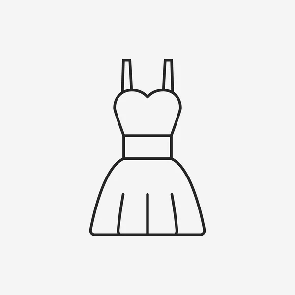 Dress line icon — Stock Vector