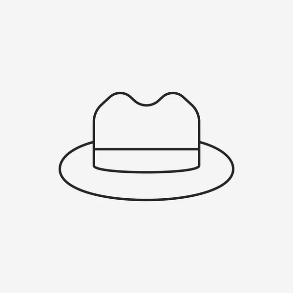 Sombrero línea icono — Archivo Imágenes Vectoriales