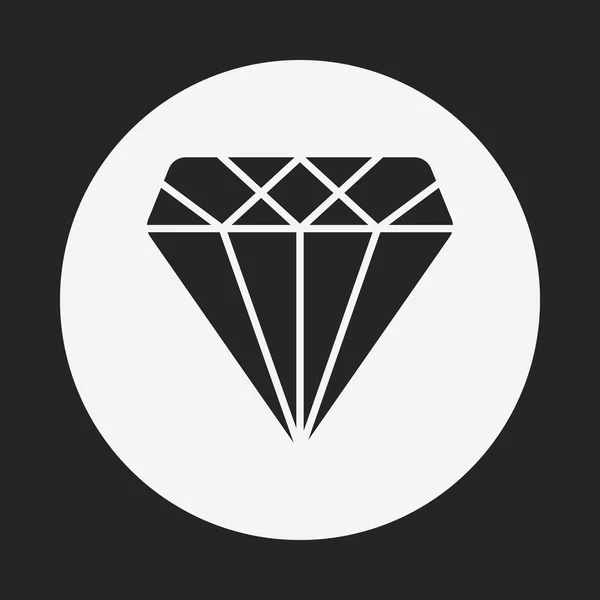 Diamantpictogram — Stockvector