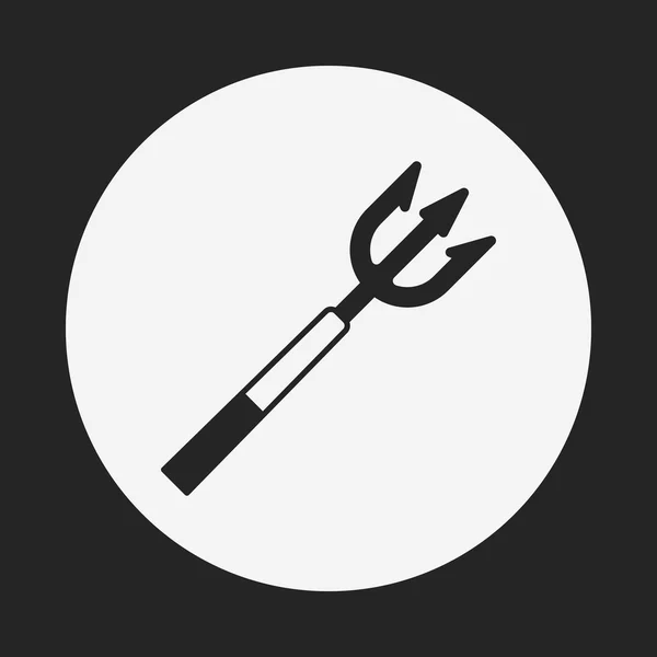 Icono de lanza de pescado — Vector de stock
