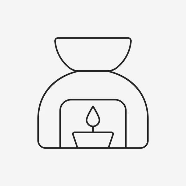 Icono de línea de aceite esencial — Vector de stock