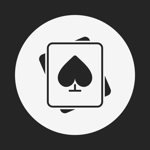 Icono de poker — Vector de stock