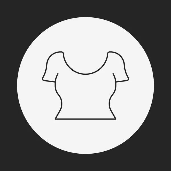 Línea de ropa icono — Vector de stock