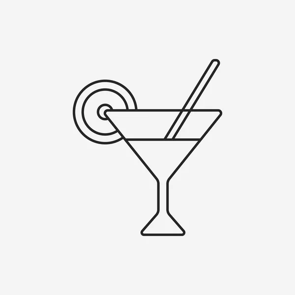 Champagne lijn pictogram — Stockvector