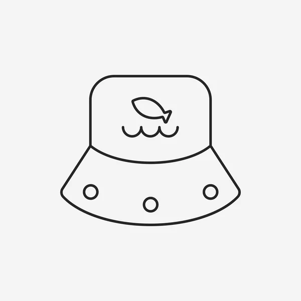 Balıkçı şapkası Icon — Stok Vektör