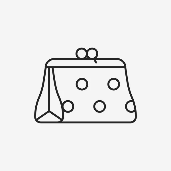 Çanta satırı simgesi — Stok Vektör