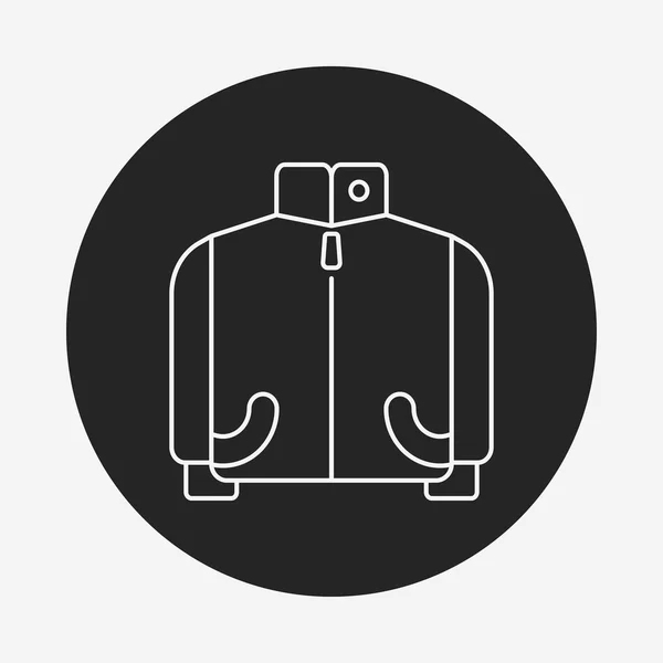 Coat line icon — Stock Vector