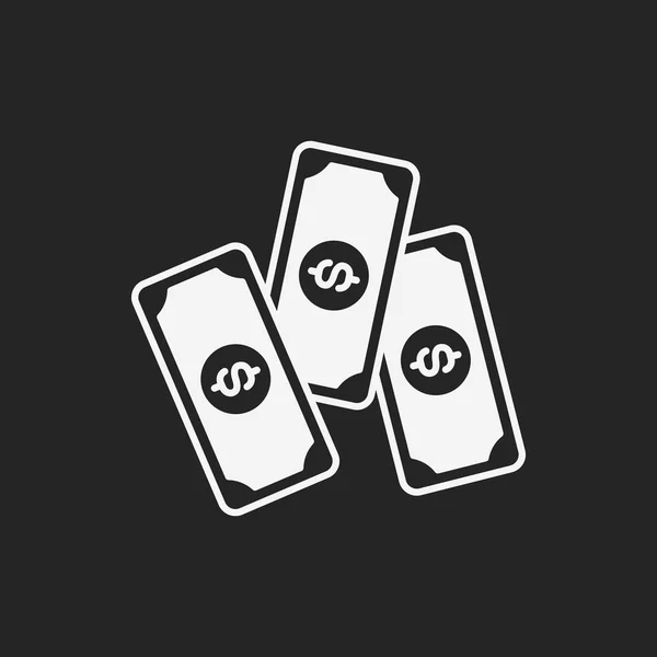 En symbol för Casino pengar — Stock vektor