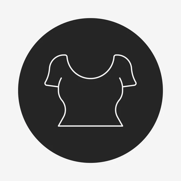Ícone de linha de roupas — Vetor de Stock