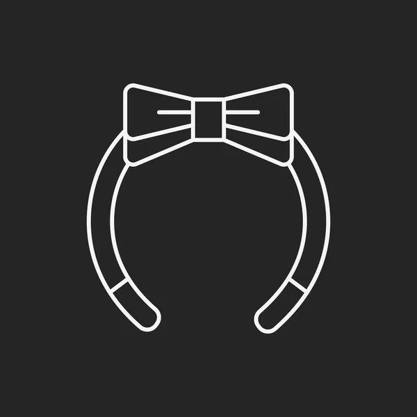 Headband line icon — Stock Vector