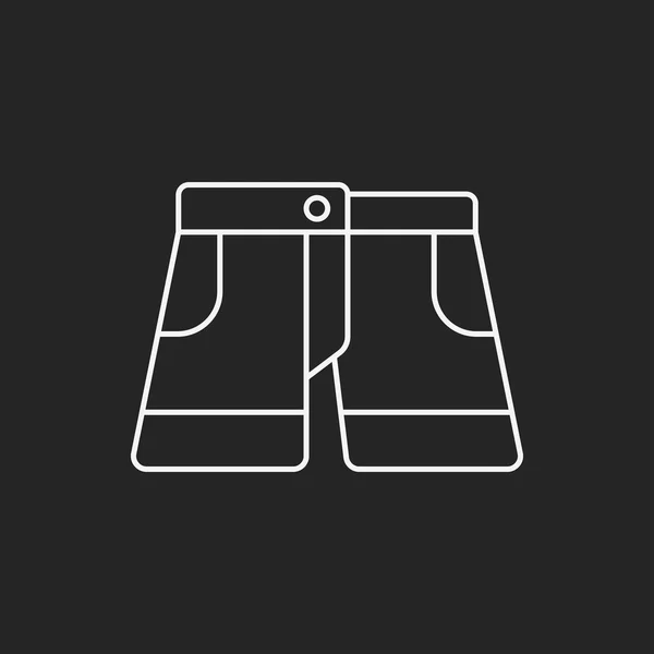 Linha de calças ícone — Vetor de Stock