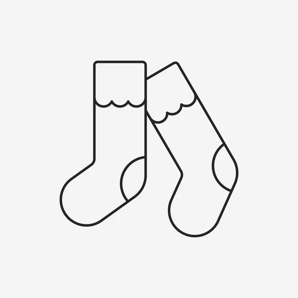 Schoenen lijn pictogram — Stockvector