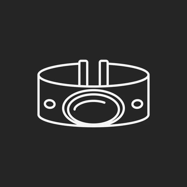 Pulseras línea icono — Vector de stock