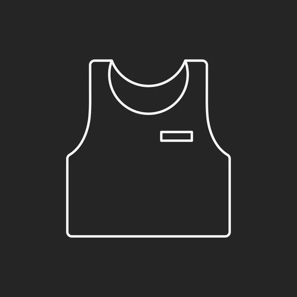 Icona della linea di vestiti — Vettoriale Stock