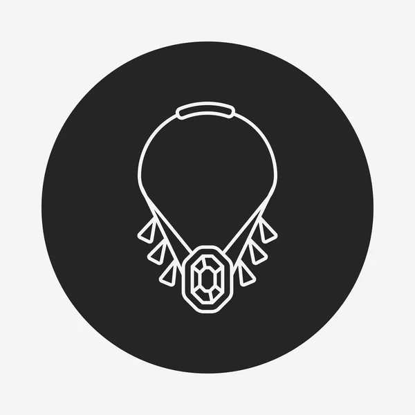 Ketting lijn pictogram — Stockvector