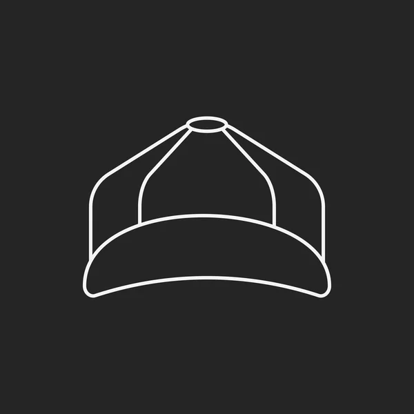 Ícone de linha chapéu —  Vetores de Stock