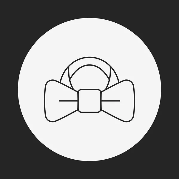 Necktie line icon — Stock Vector