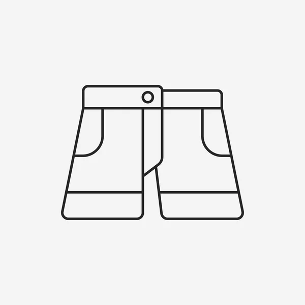 Línea de pantalones icono — Vector de stock