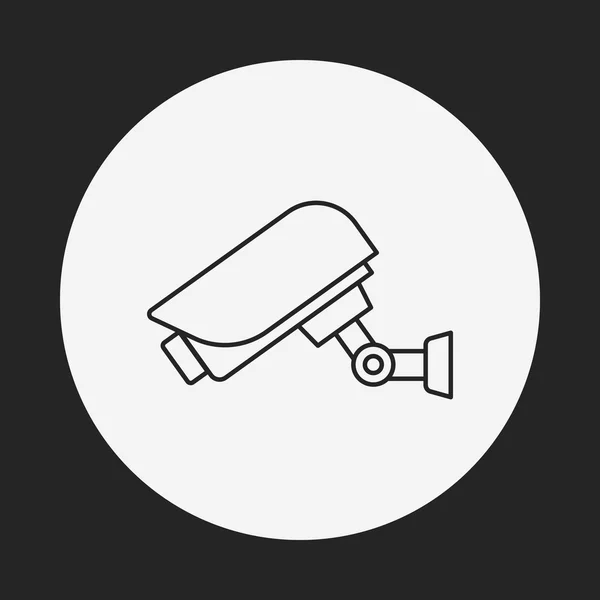 Icono de línea de vigilancia — Vector de stock