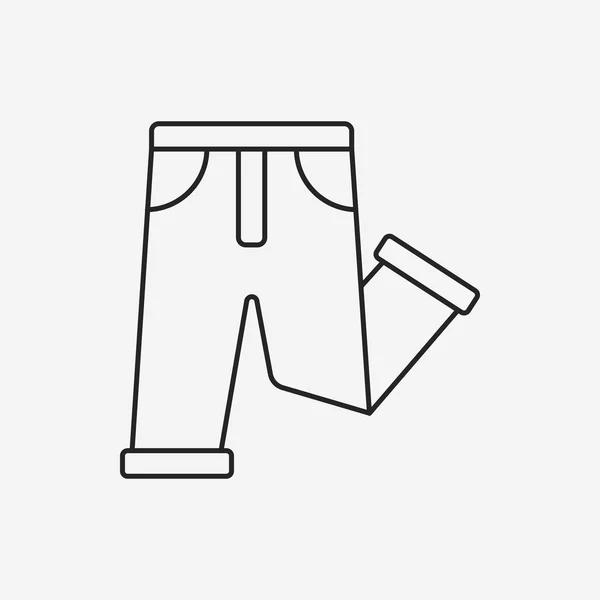 Línea de pantalones icono — Archivo Imágenes Vectoriales