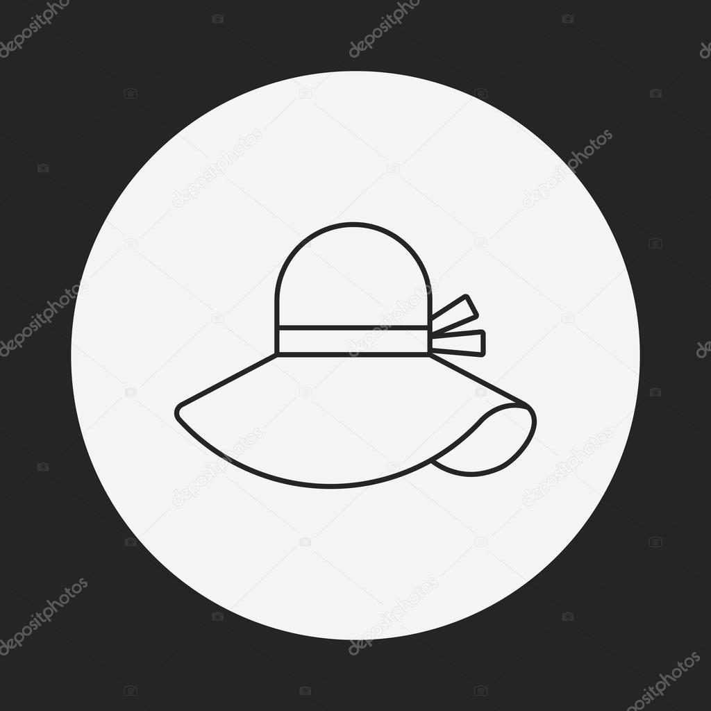 hat line icon