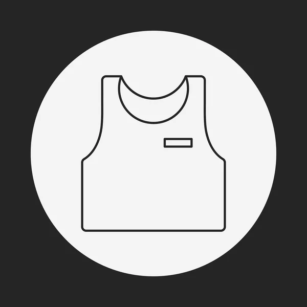 Icône de ligne vêtements — Image vectorielle