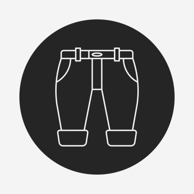 pantolon satırı simgesi