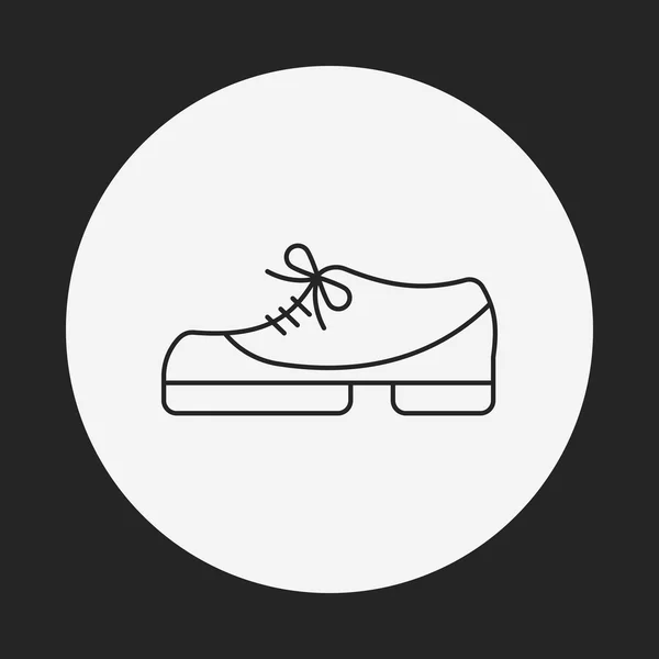 Schoenen lijn pictogram — Stockvector