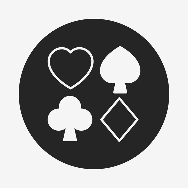 Покер значок — стоковий вектор