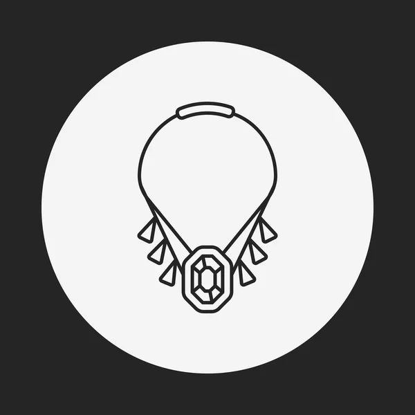 Ketting lijn pictogram — Stockvector