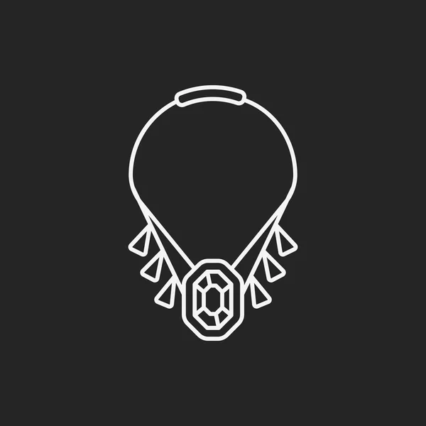 Línea de collar icono — Archivo Imágenes Vectoriales