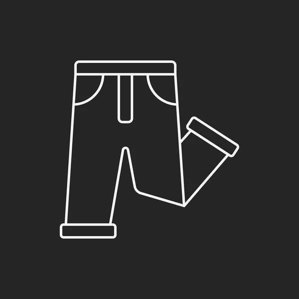 Pants line icon — Stock Vector