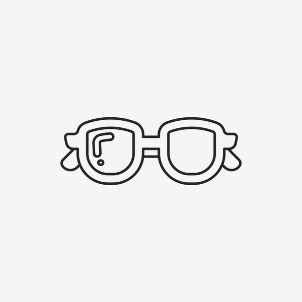 Icono de línea gafas — Archivo Imágenes Vectoriales