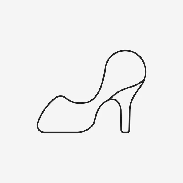 Shoes line icon — Stock Vector