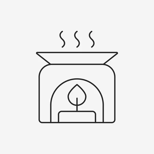 Icono de línea de aceite esencial — Vector de stock