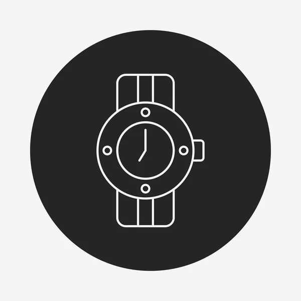 Ikona čáry hodinky — Stockový vektor